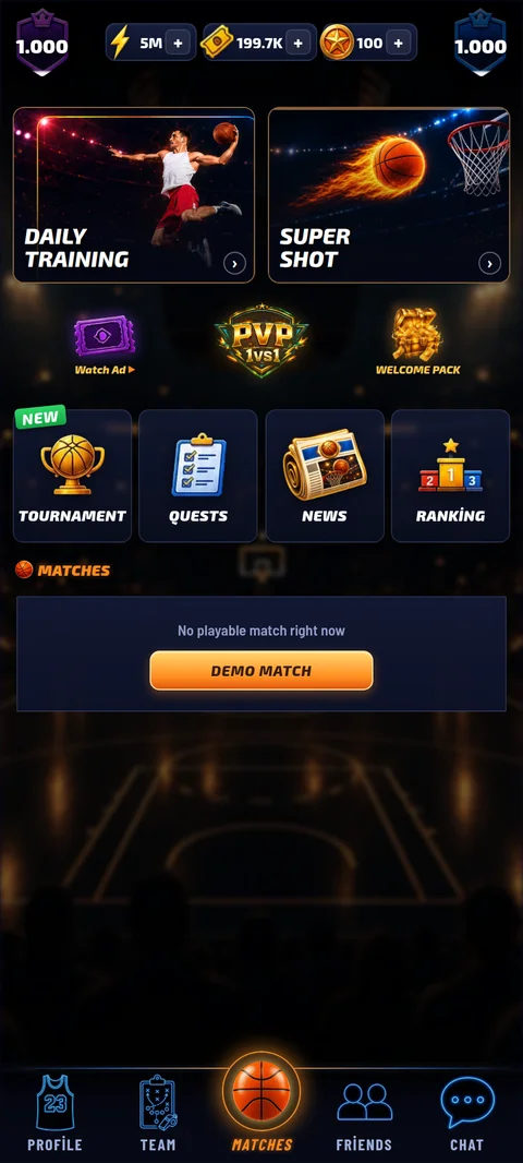 Main screen